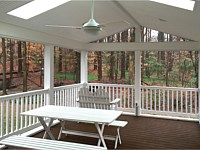 <b>Maximize your porch�s electrical capabilities for ultimate comfort with electrical outlets, fan outlets and recessed lighting. Add skylights for additional light as well as enhance the porch�s overall open and airy feel.</b>